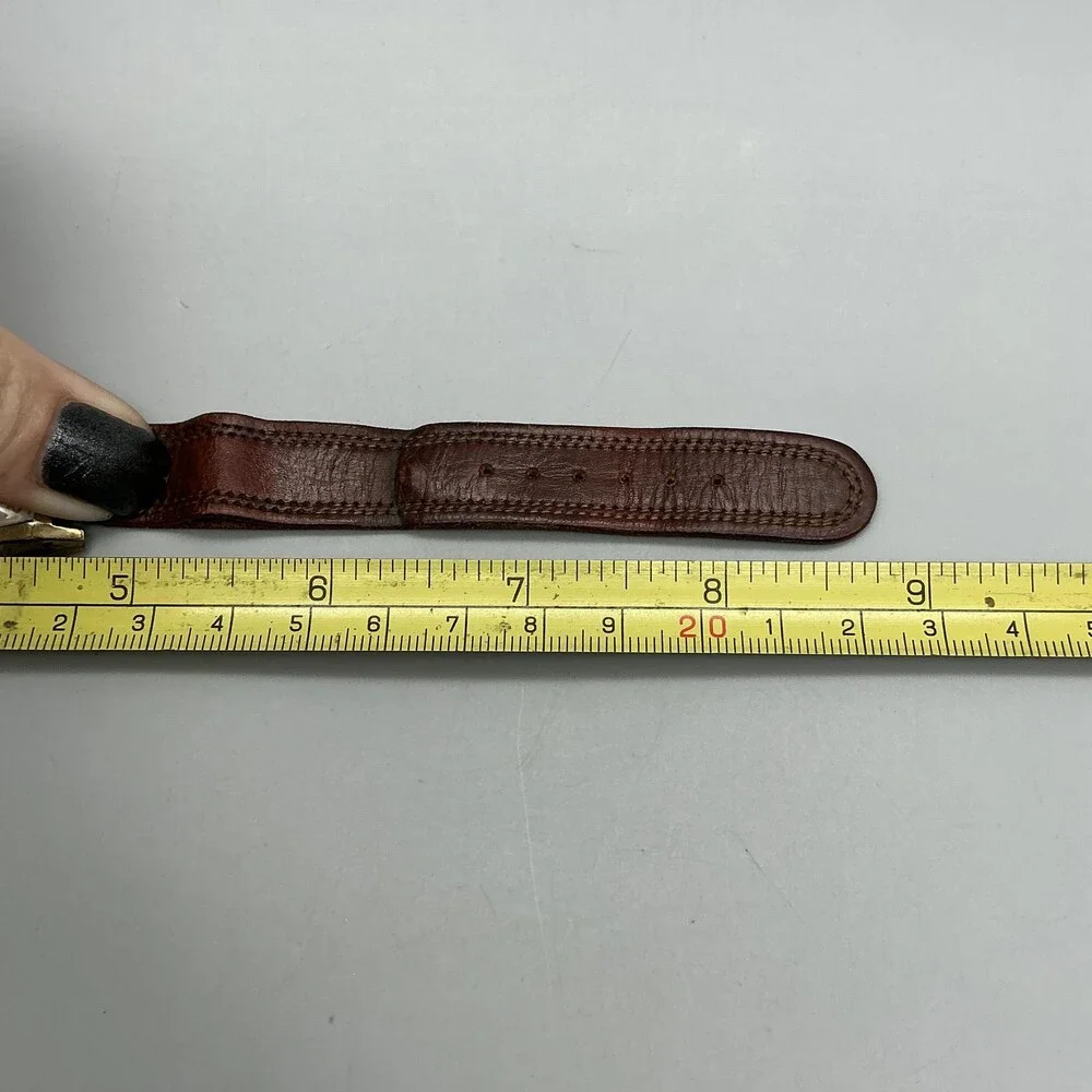 Vintage Westfield Mens Watch 23mm Cream Dial Brown Leather Manual Wind For Parts